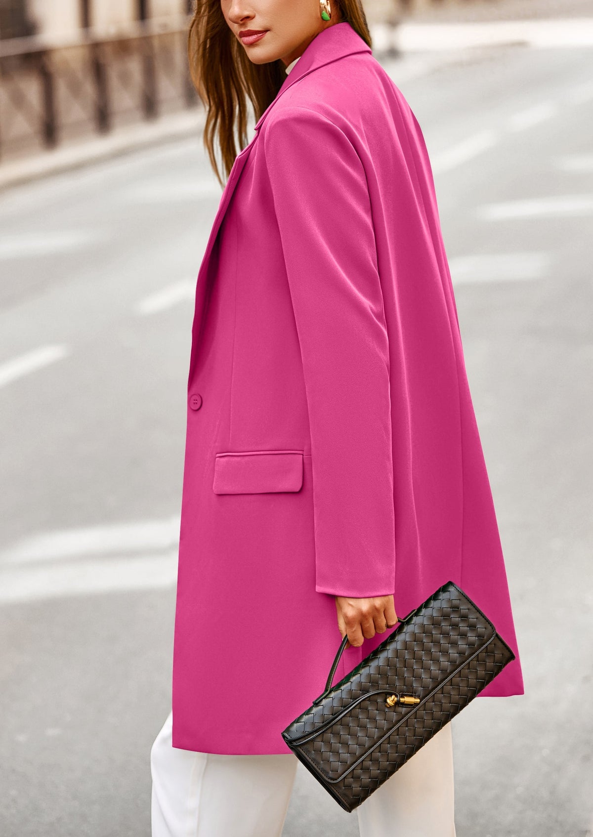 Chaqueta blazer larga