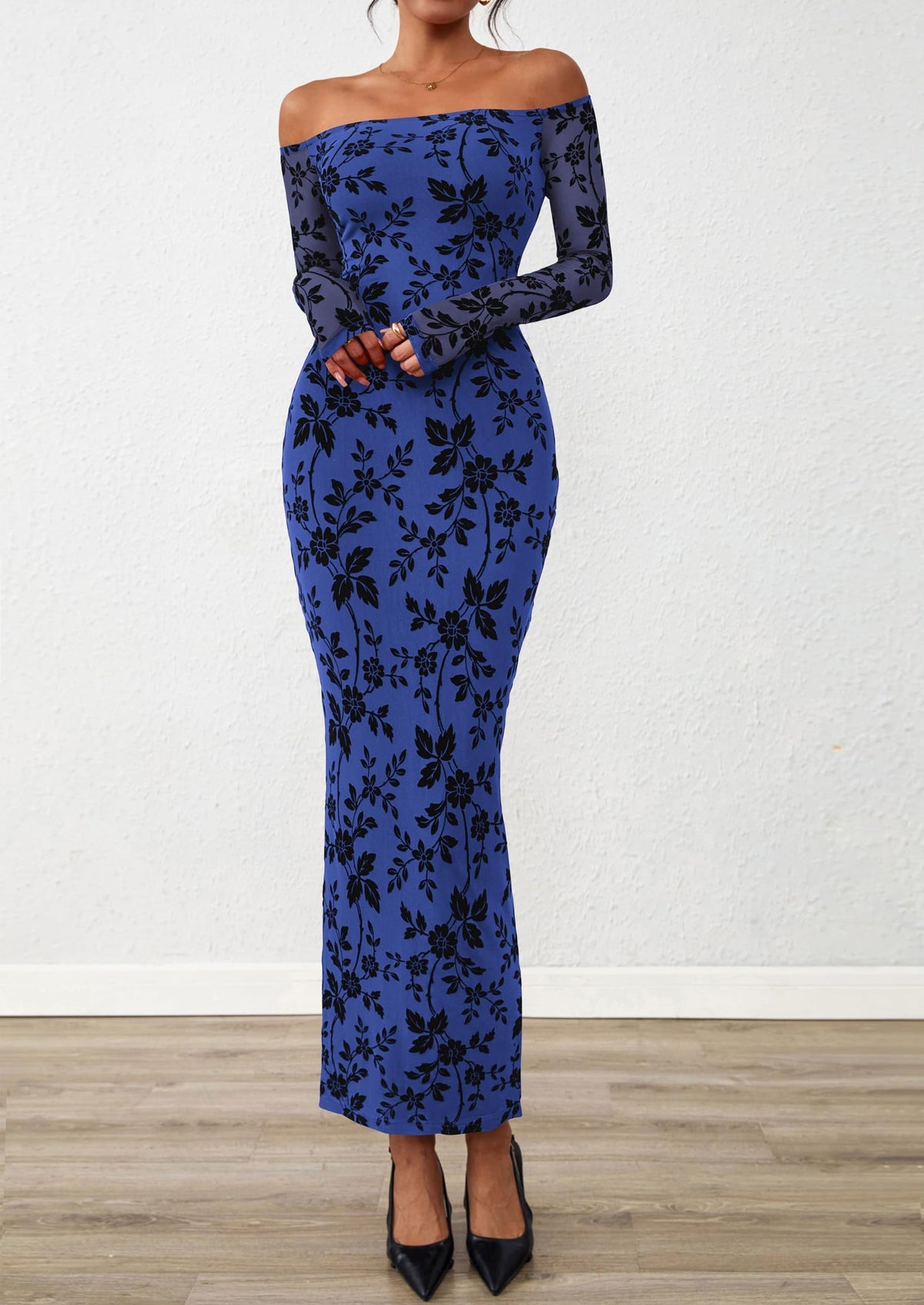 Vestido largo floral