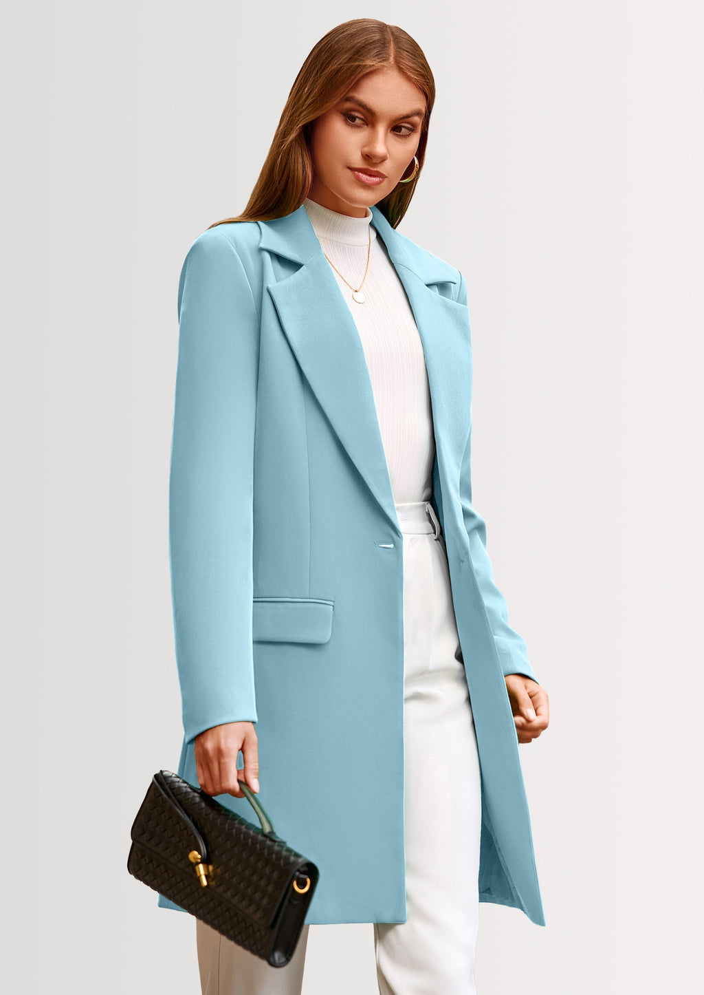 Chaqueta blazer larga