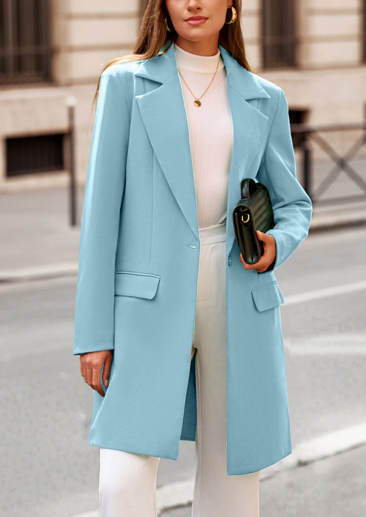 Chaqueta blazer larga