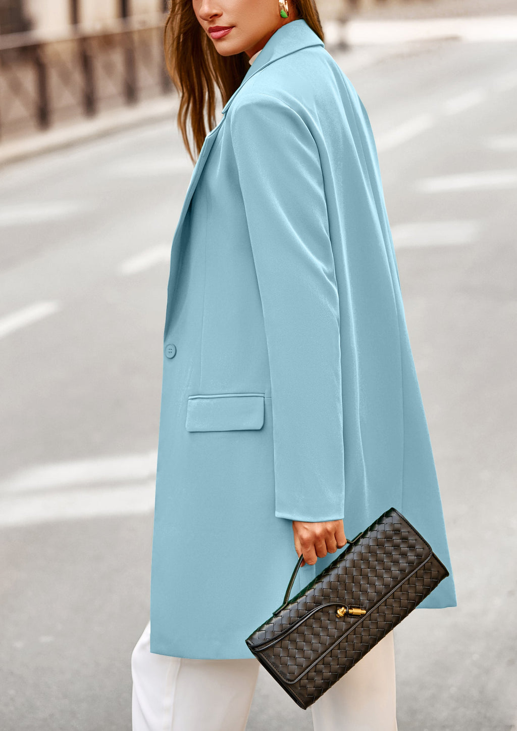 Chaqueta blazer larga