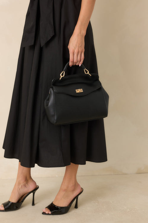 Bolso negro de polipiel