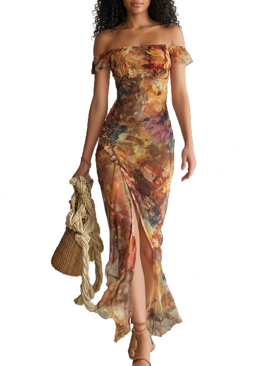 Vestido con abertura