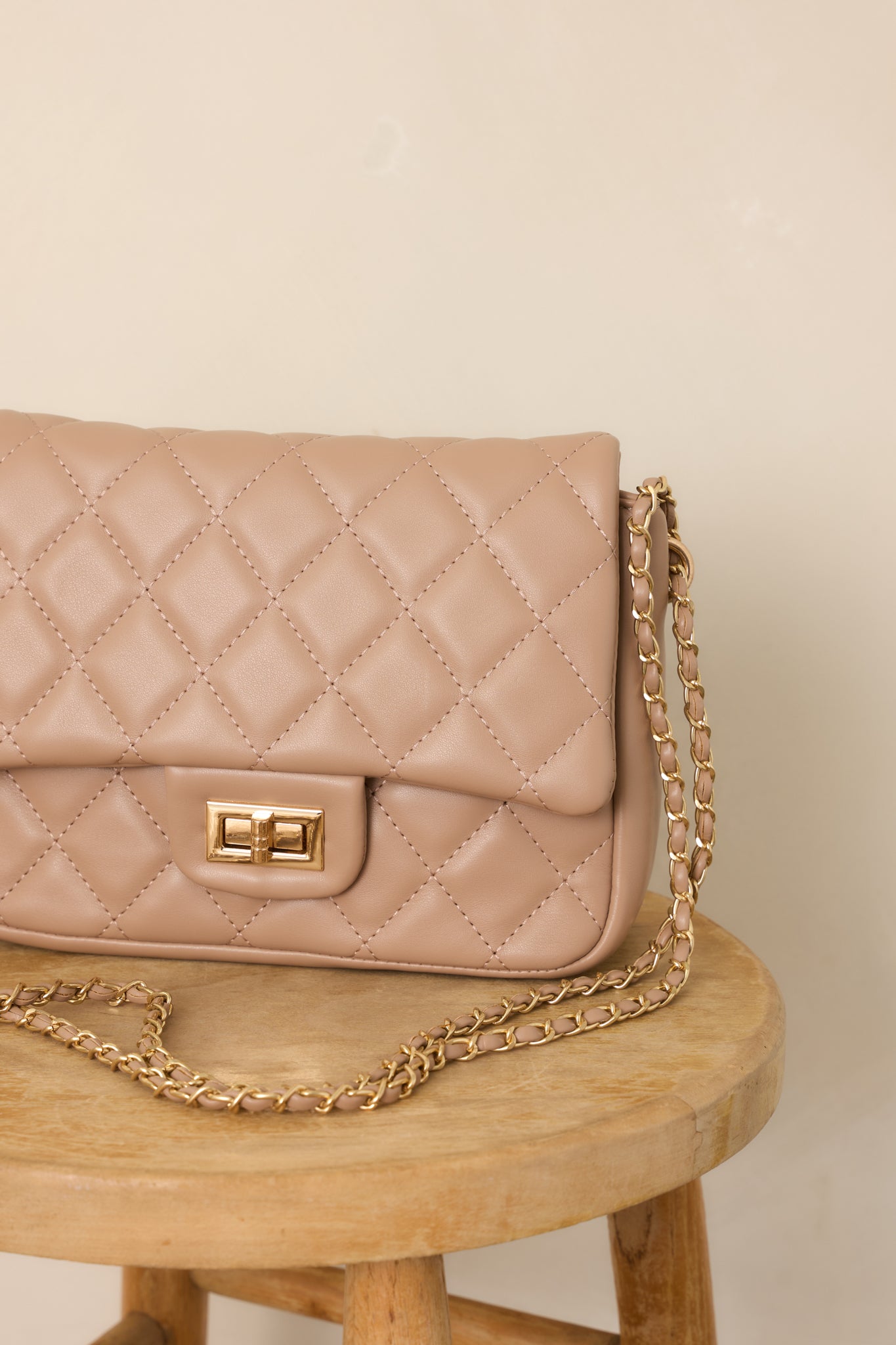 Bolso acolchado topo