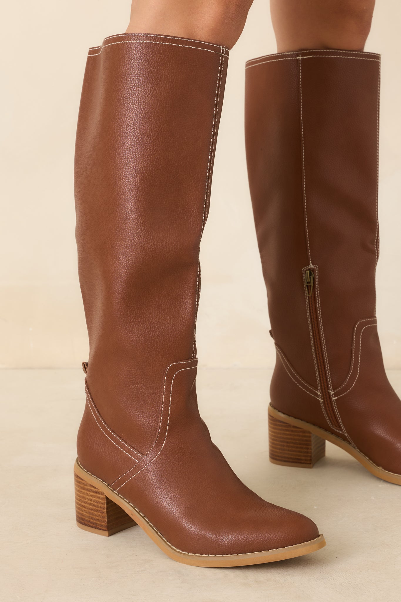 Botas de cuero altas