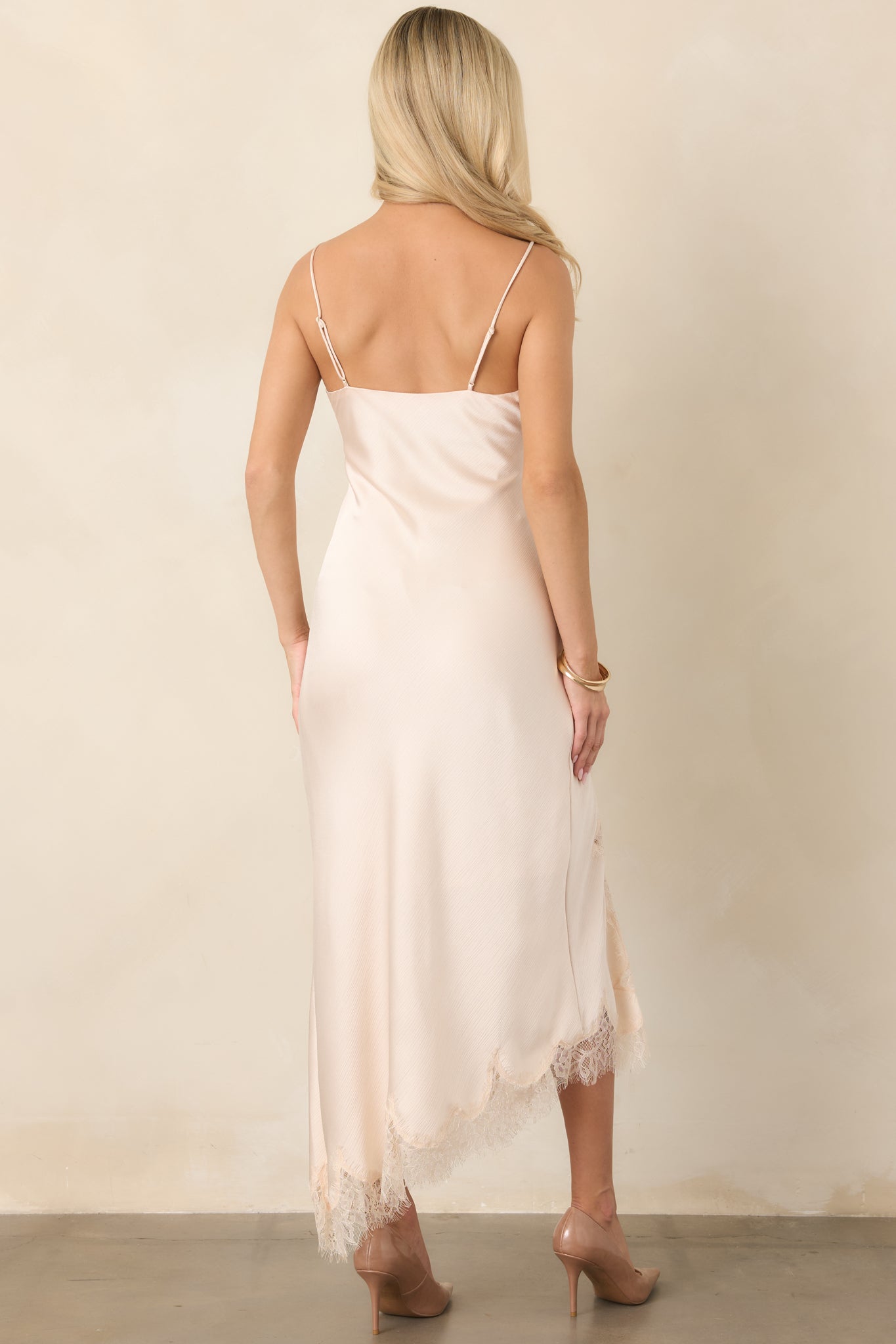 Vestido lencero marfil