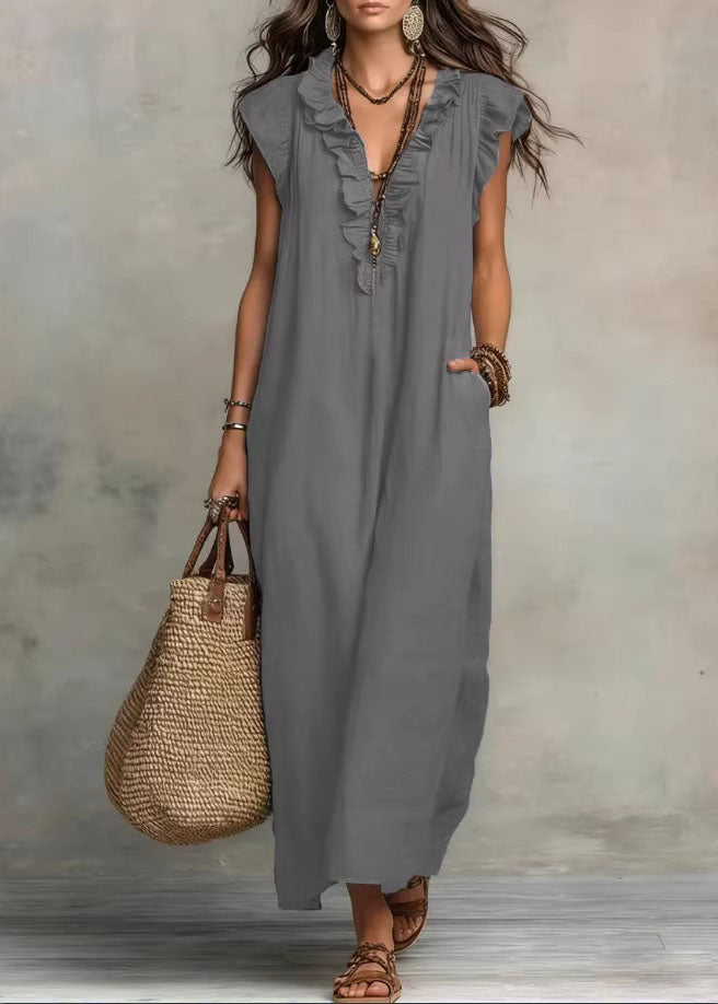 Maxi vestido de algodón