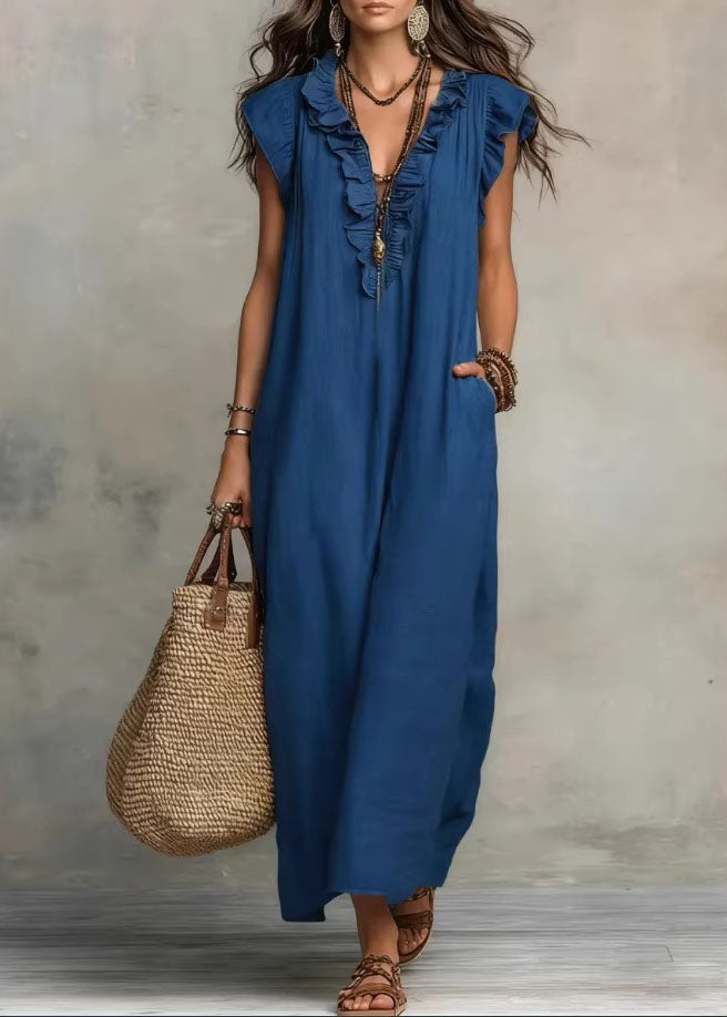Maxi vestido de algodón
