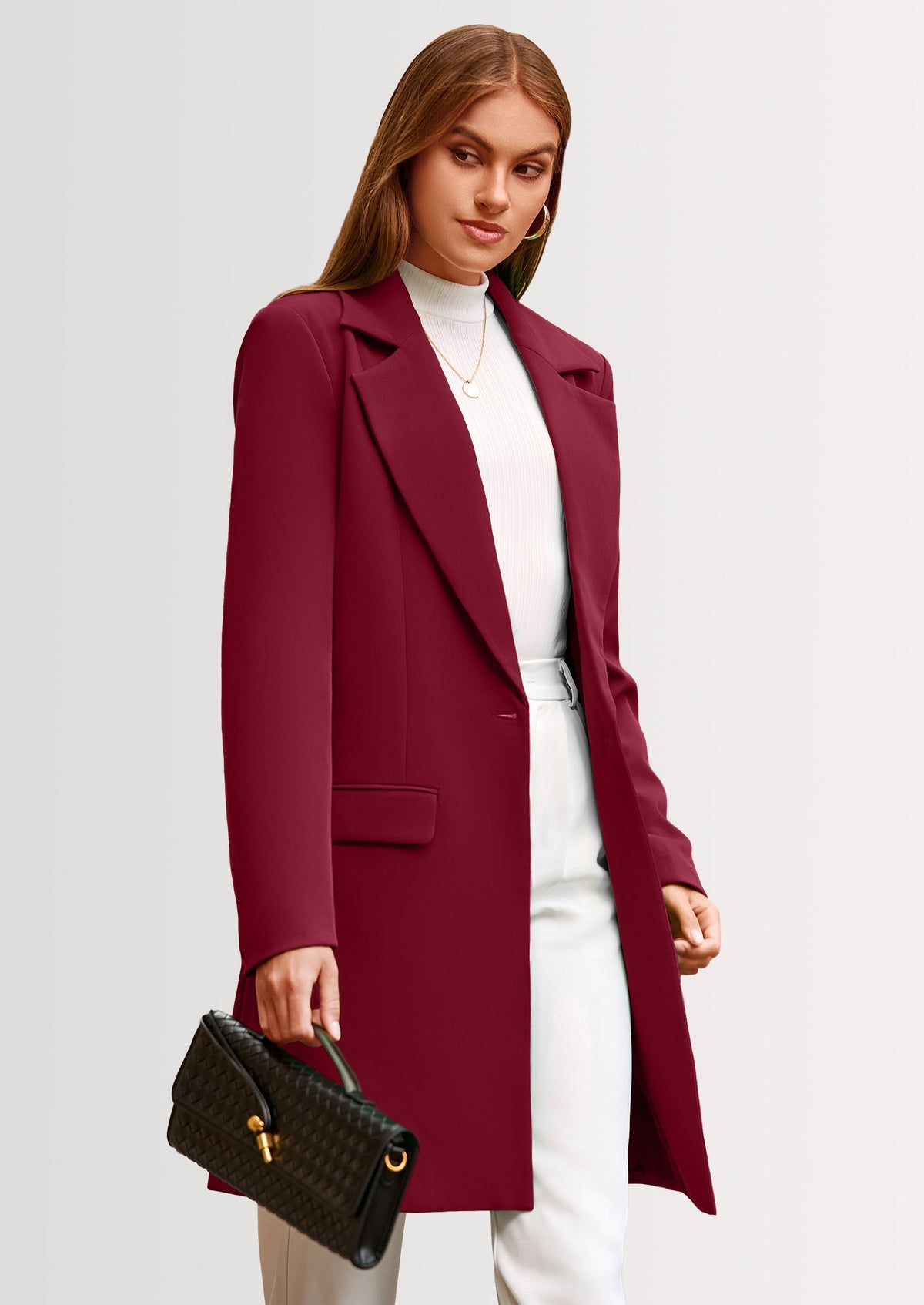 Chaqueta blazer larga