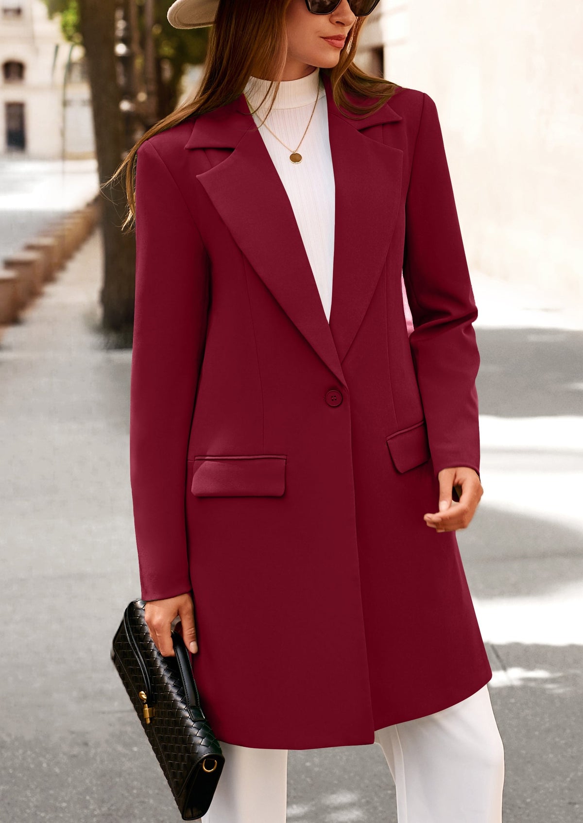 Chaqueta blazer larga