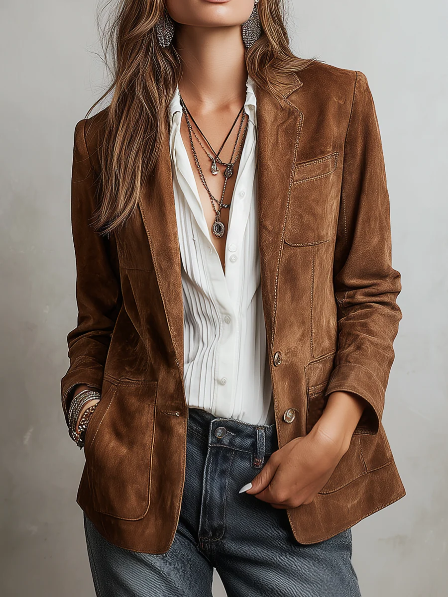 Blazer vintage marrón