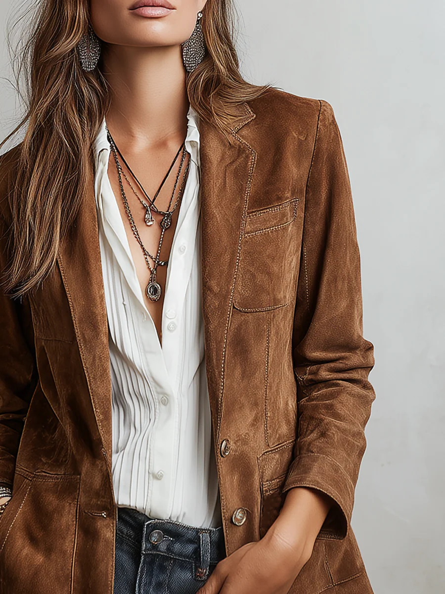 Blazer vintage marrón