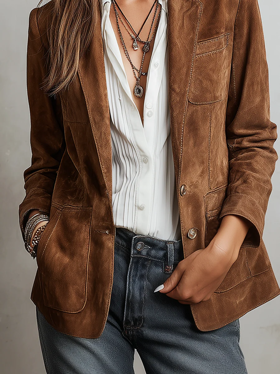 Blazer vintage marrón