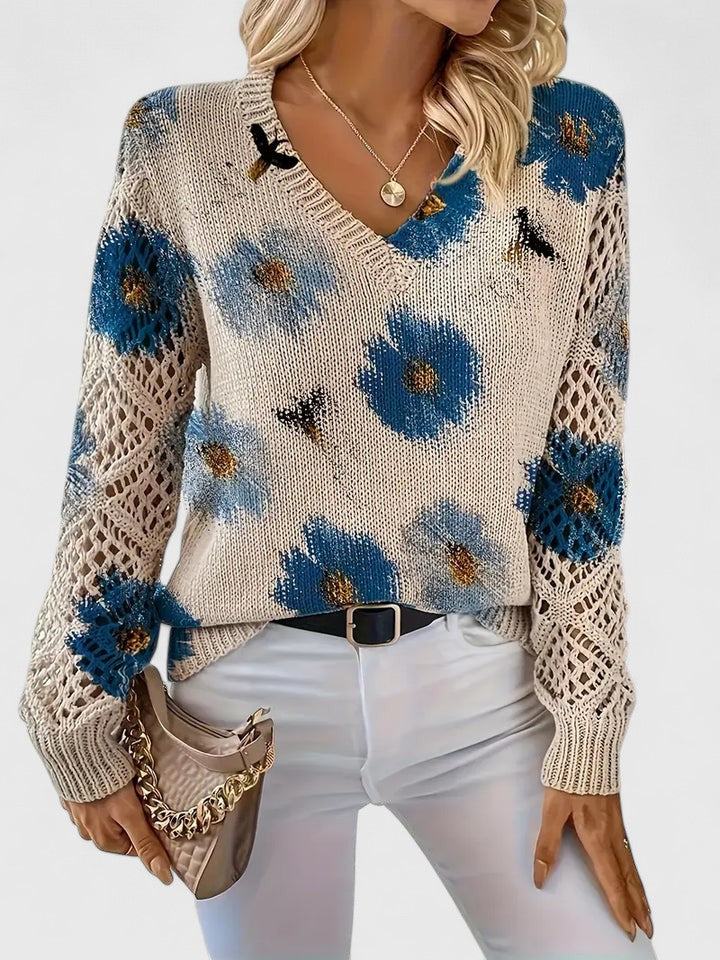 Jersey floral elegante