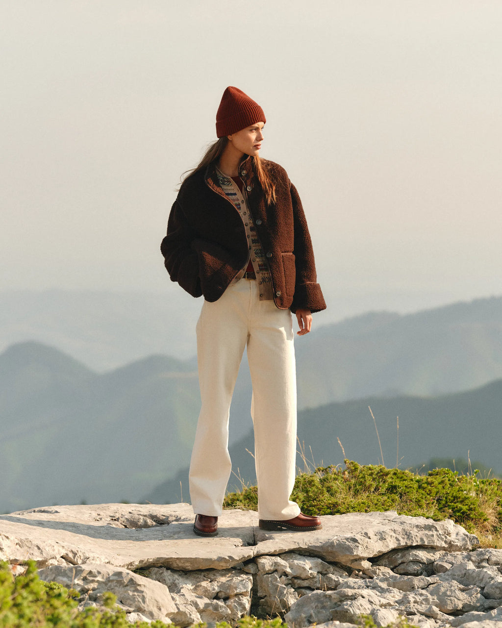 Chaqueta con botones color chocolate - foto 7