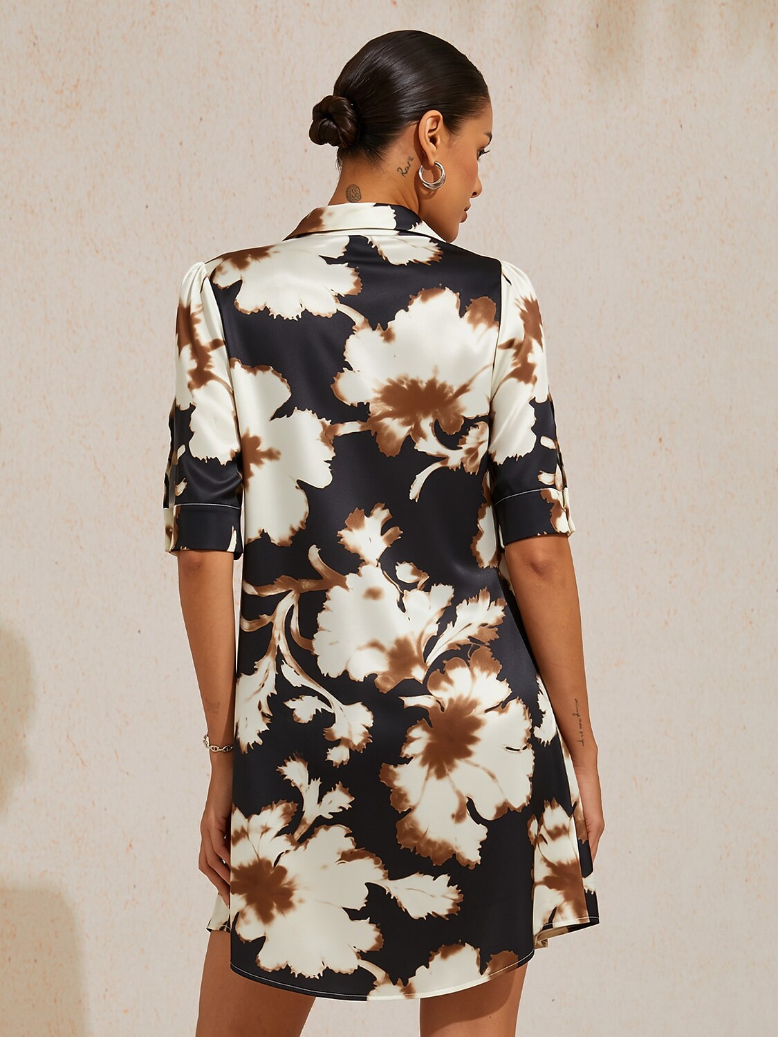 Vestido camisero floral