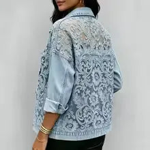 Chaqueta vaquera encaje