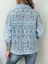 Chaqueta vaquera encaje