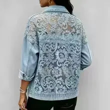 Chaqueta vaquera encaje