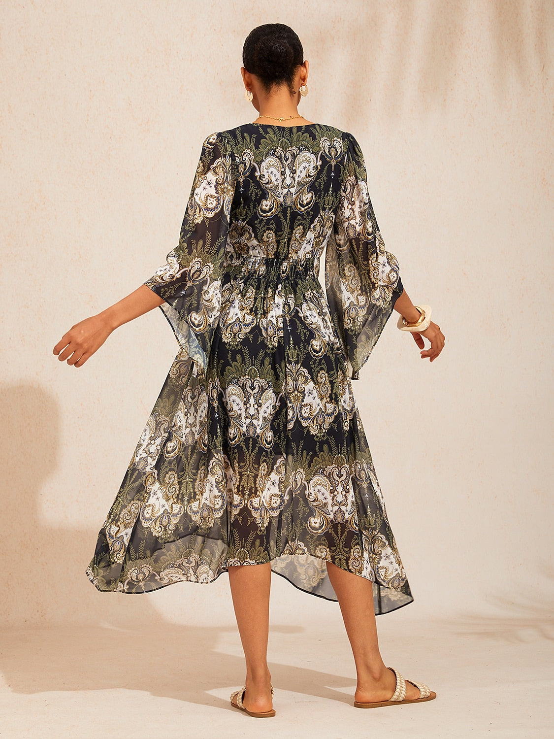Vestido largo vaporoso