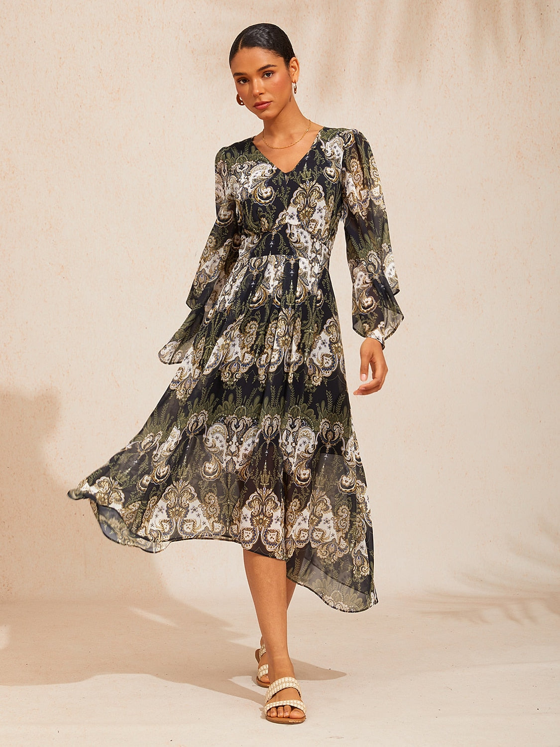 Vestido largo vaporoso