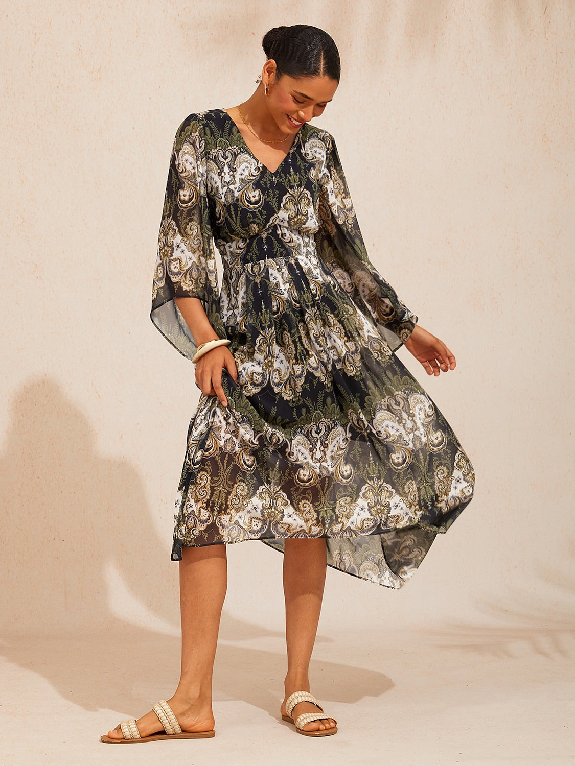 Vestido largo vaporoso