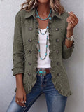 Chaqueta bordada verde