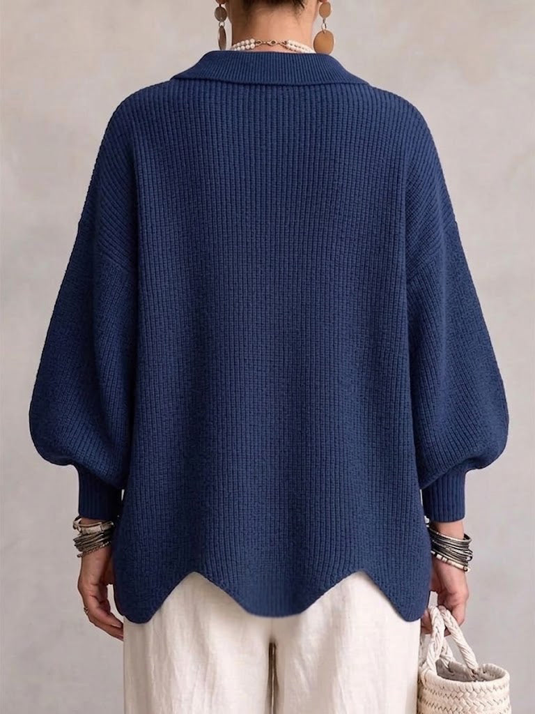 Cárdigan oversize cuello