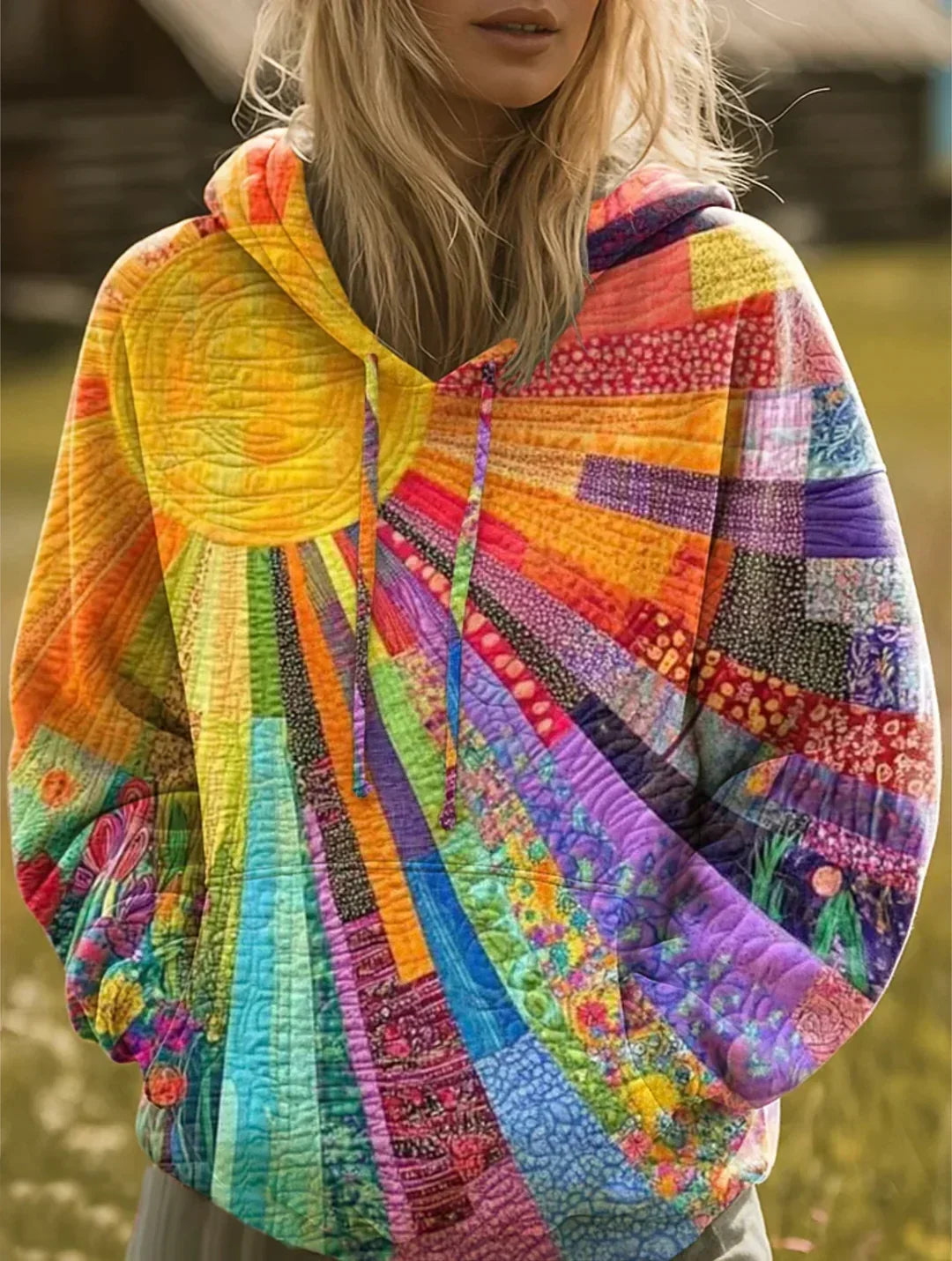 Sudadera patchwork