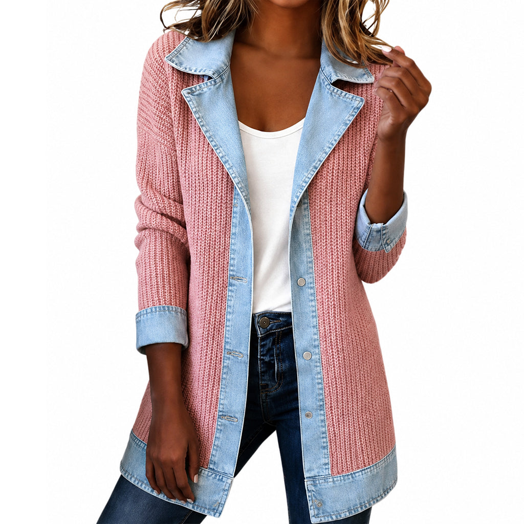 Chaqueta vaquera bicolor