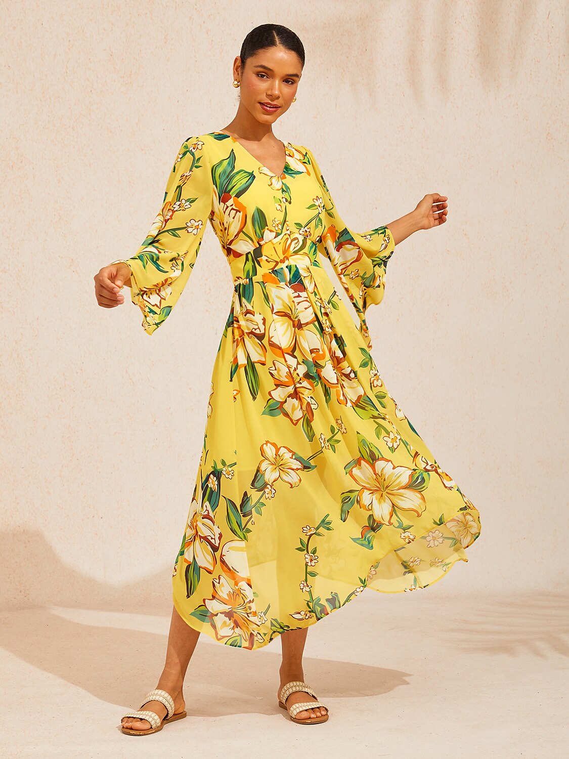Vestido largo vaporoso