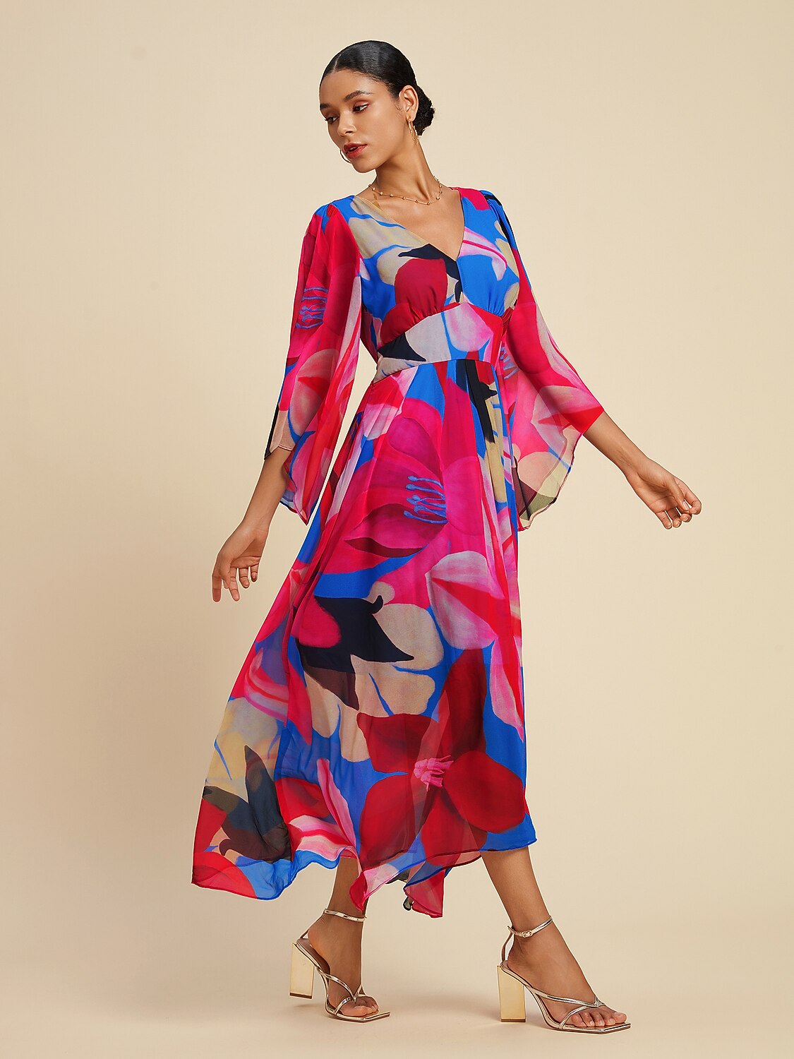 Vestido largo vaporoso