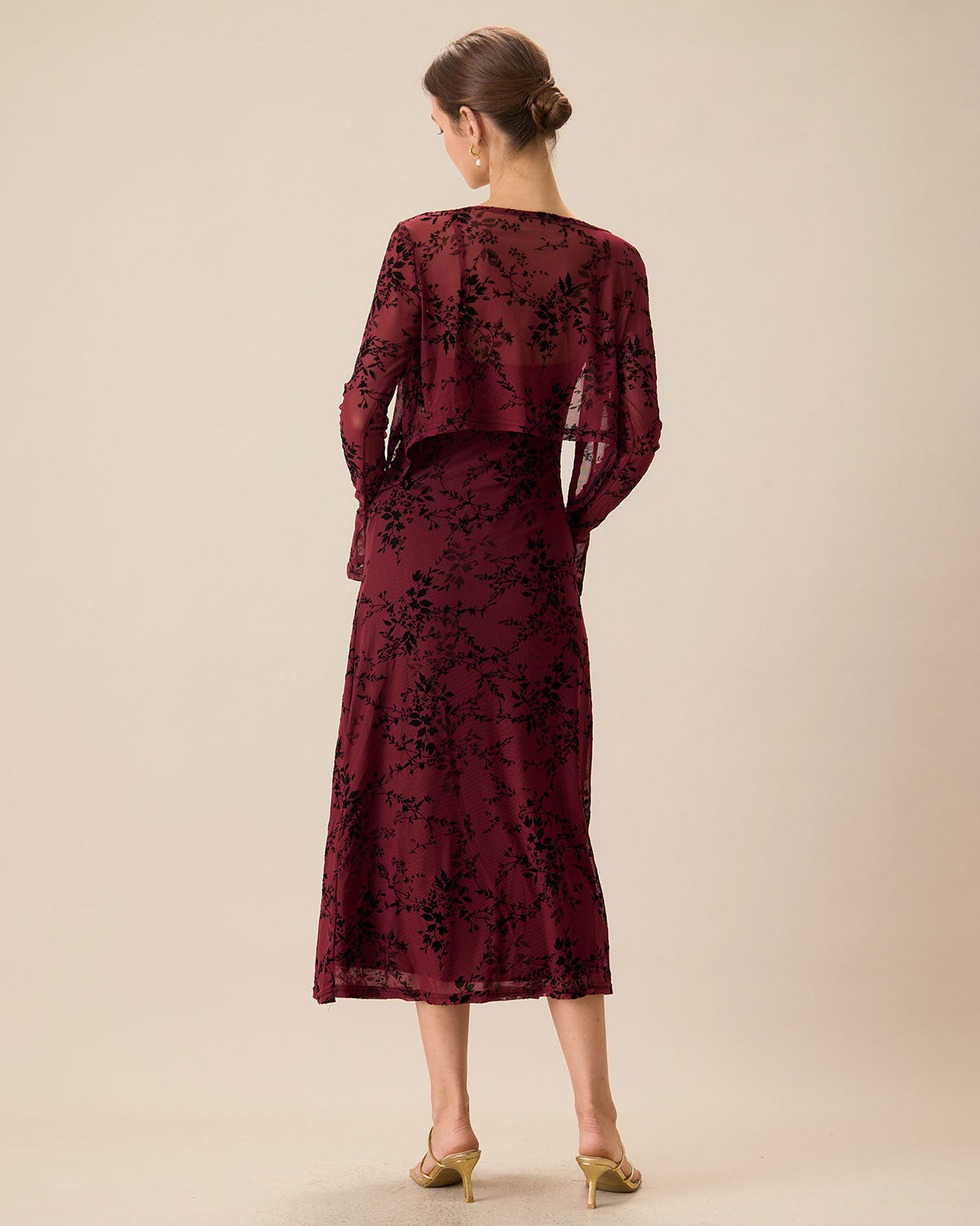 Vestido de lencero con estampado floral