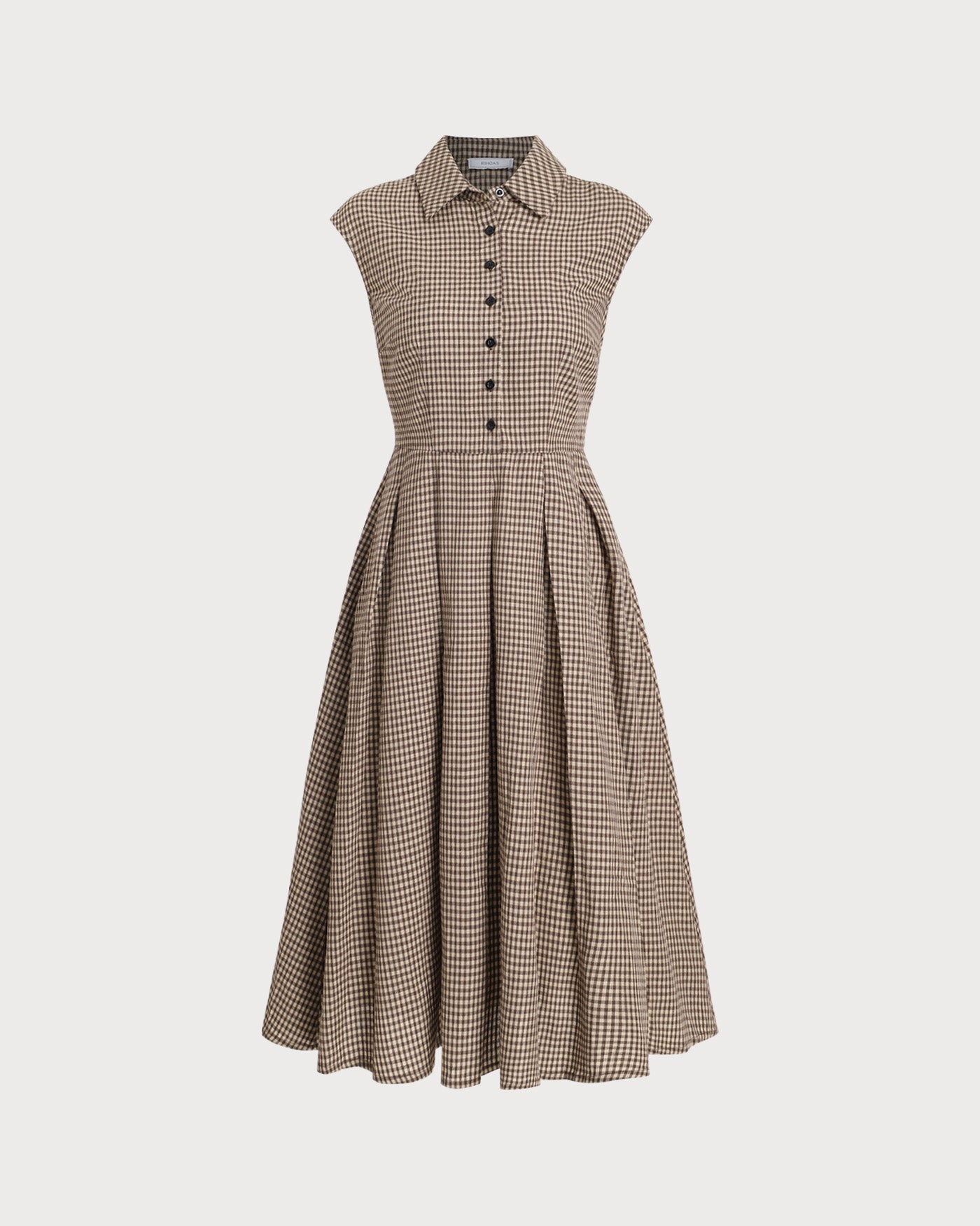 Vestido plisado cuadros