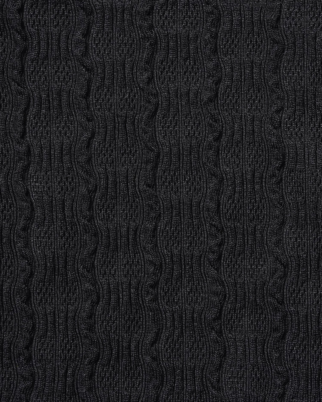 Conjunto de bikini negro texturizado de cintura alta