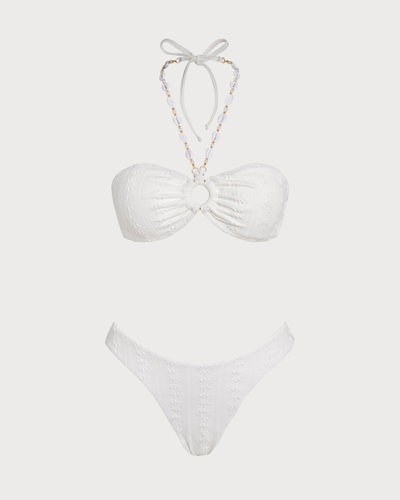 Bikini blanco halter