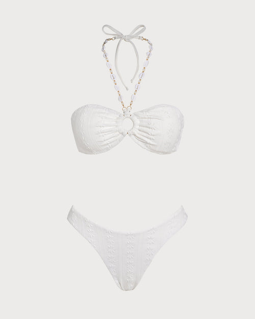 Bikini blanco halter