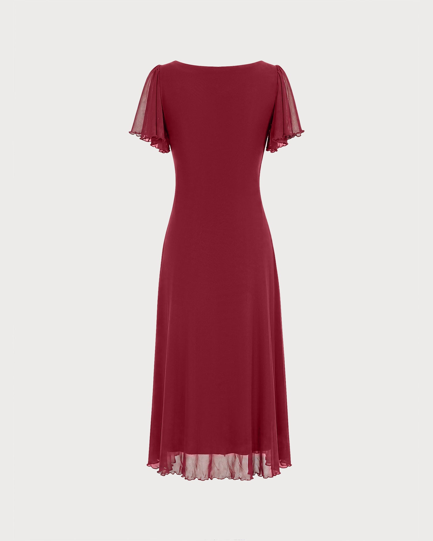 Vestido rojo de malla