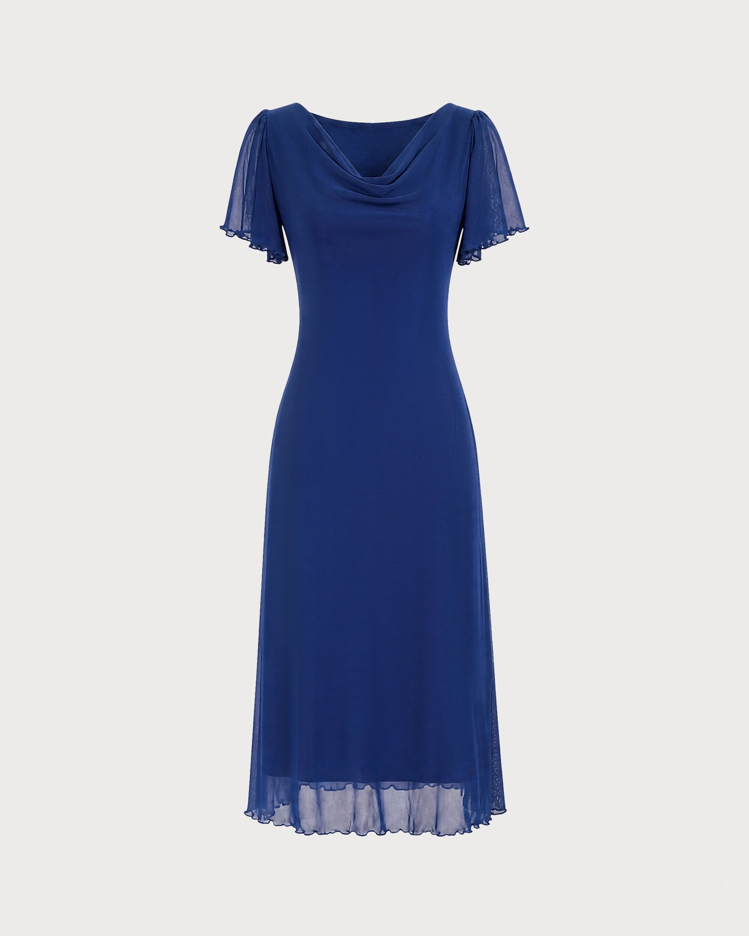 Vestido malla marino