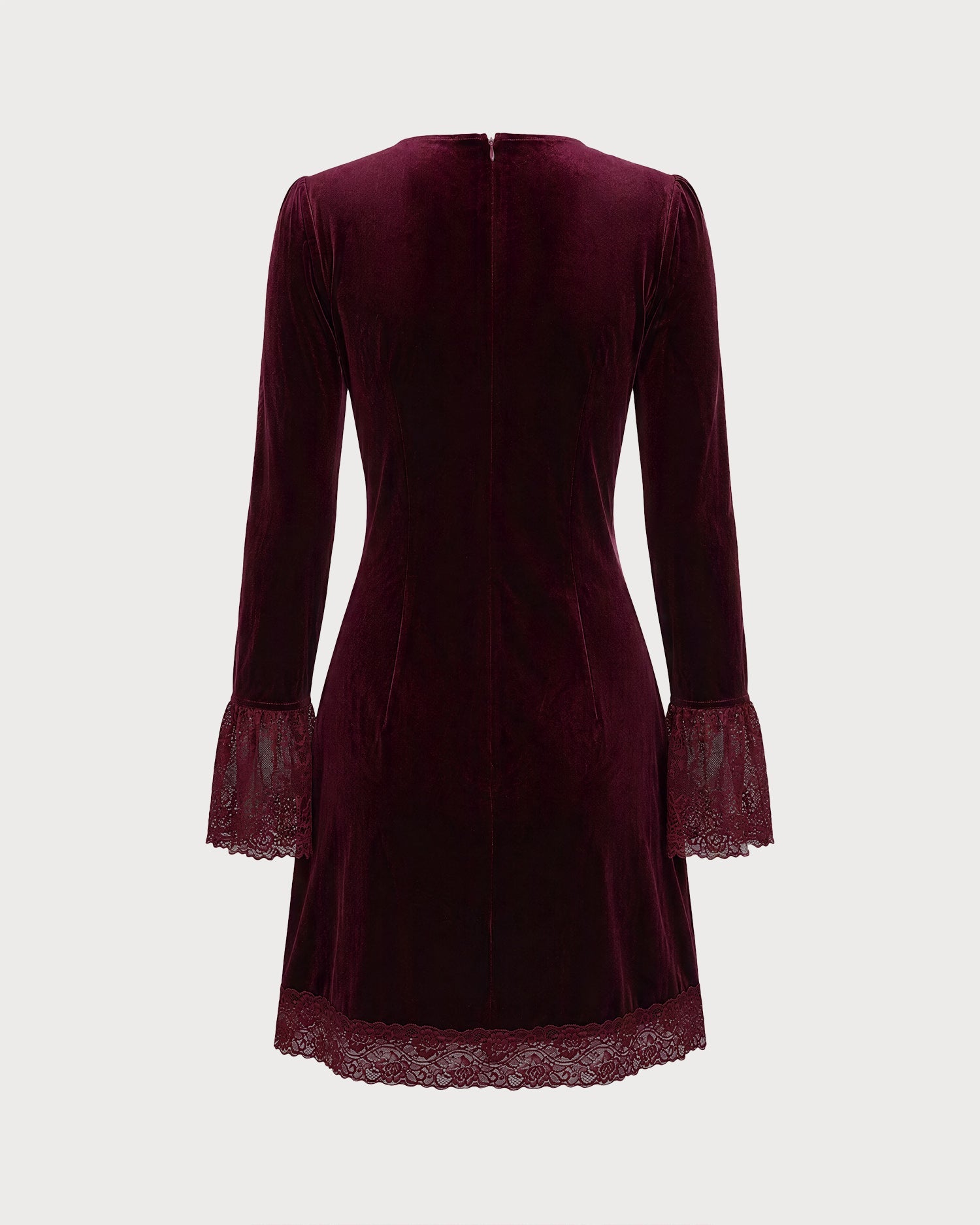 Vestido terciopelo vino