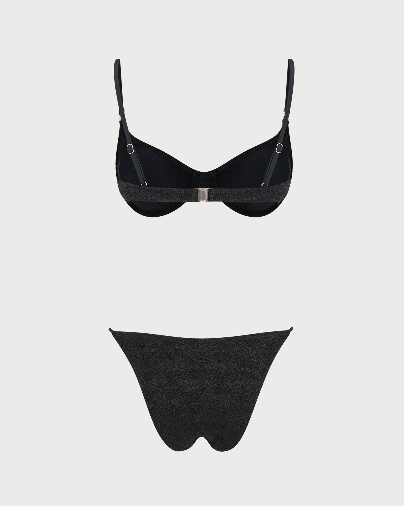 Bikini negro triangular