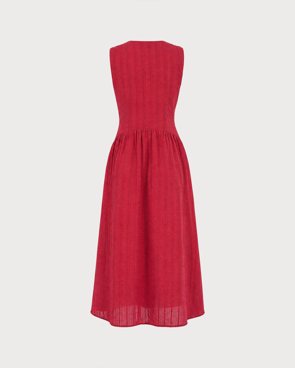 Vestido elegante rojo sin mangas