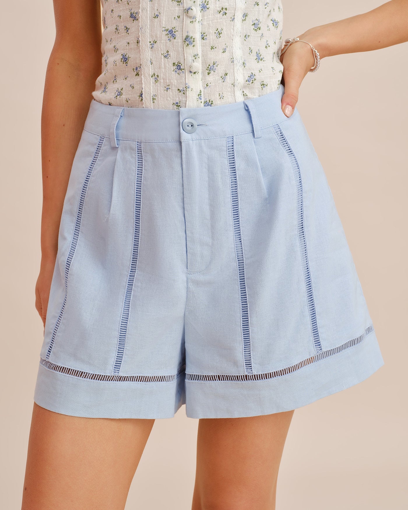 Shorts con cremallera