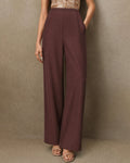 Pantalones informales con cintura elástica