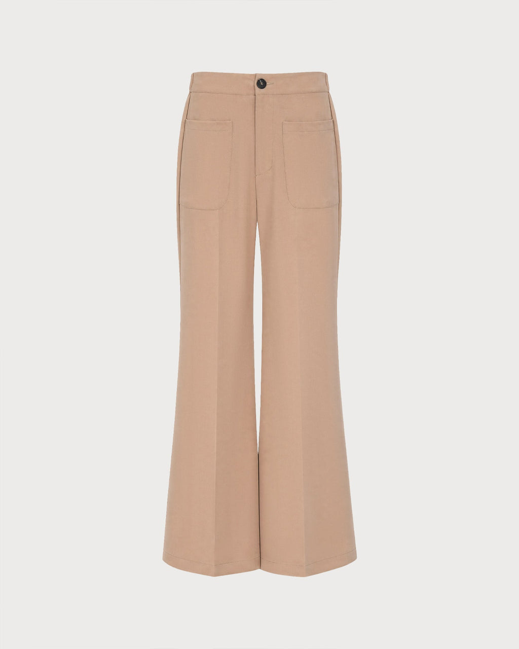 Pantalones informales de color caqui