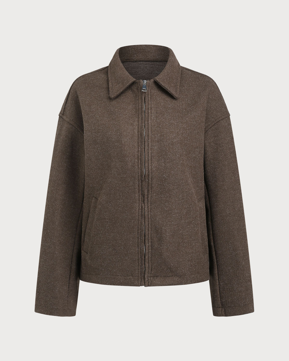 Chaqueta elegante con bolsillos para café