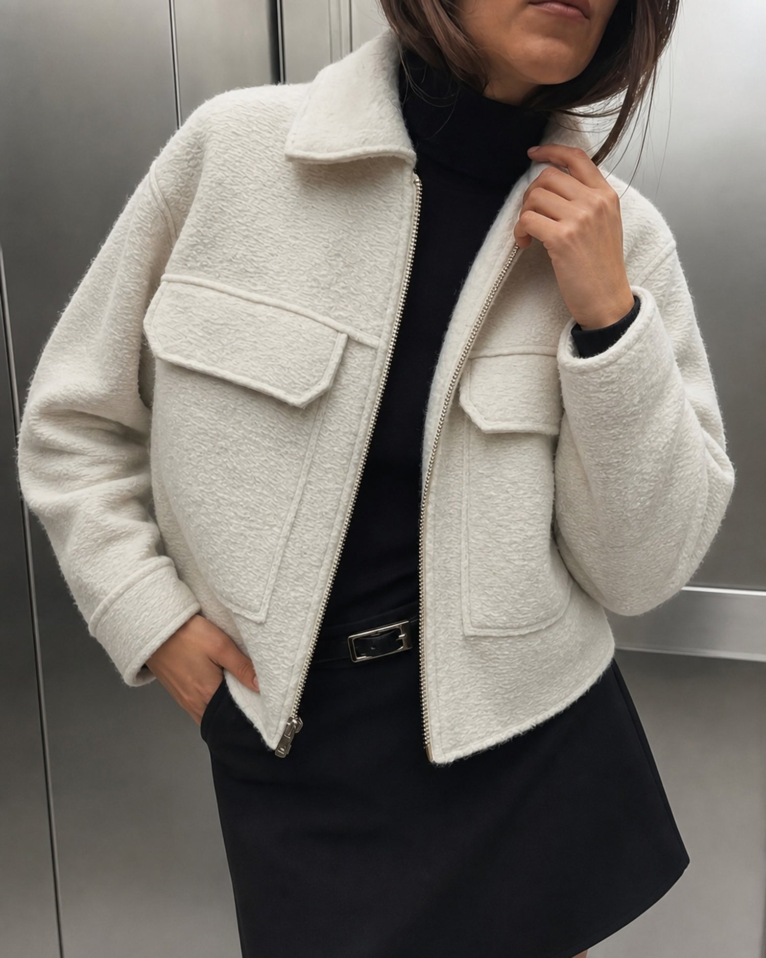 Chaqueta blanco roto