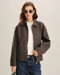 Chaqueta elegante con bolsillos para café