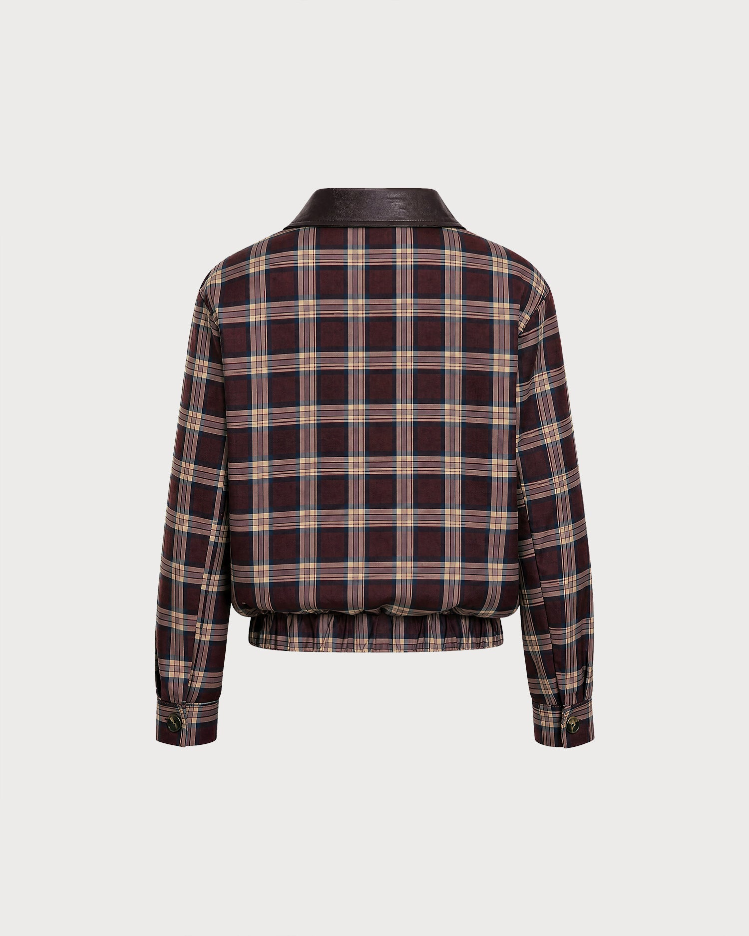 Chaqueta roja de cuadros