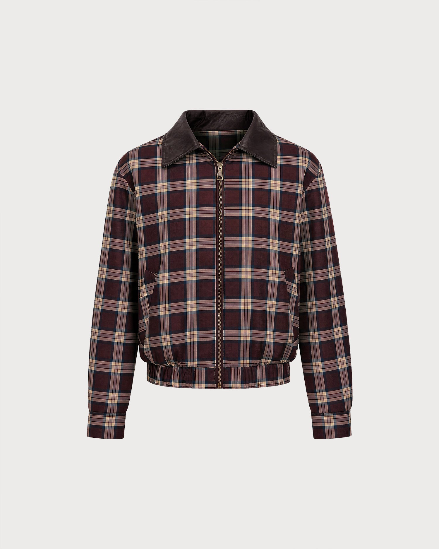 Chaqueta roja de cuadros